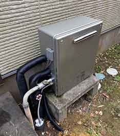 据置型給湯器の写真