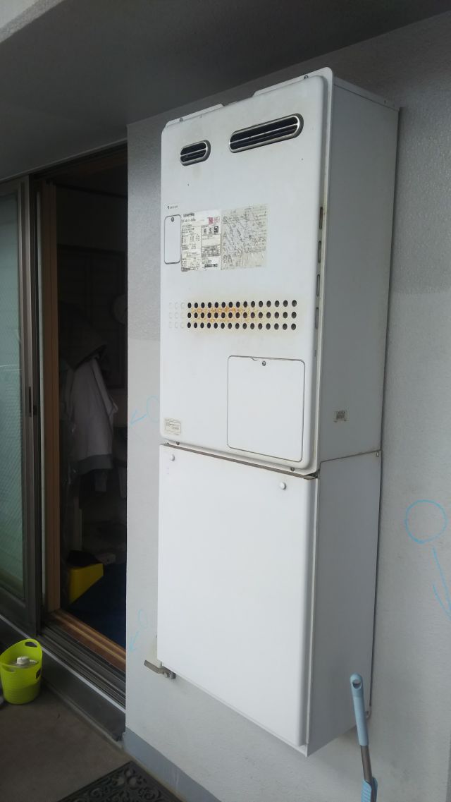 成田市公津の杜-ノーリツ GTH-2434AWX6H-施工前 給湯器交換