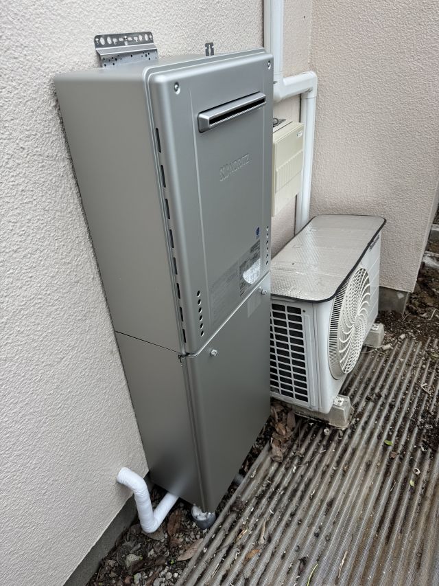 柏市篠籠田-GT-C2472PWAW BL-施工後 給湯器交換